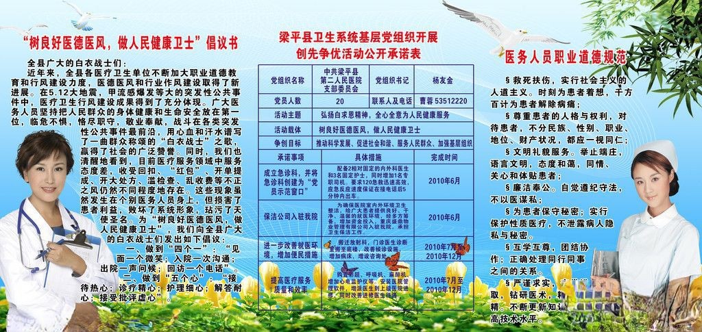 医德医风板报图片