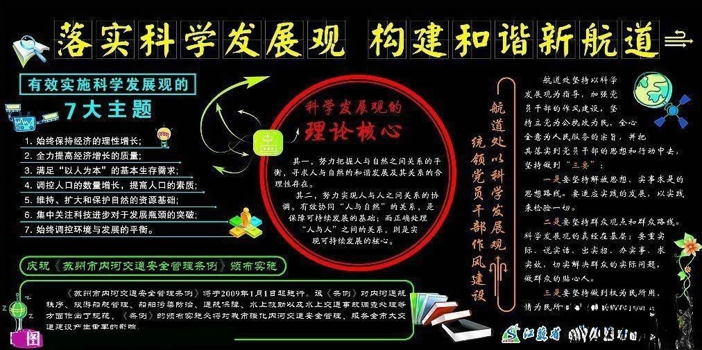 某航空公司落实科学发展观 构建和谐新航道电子展板