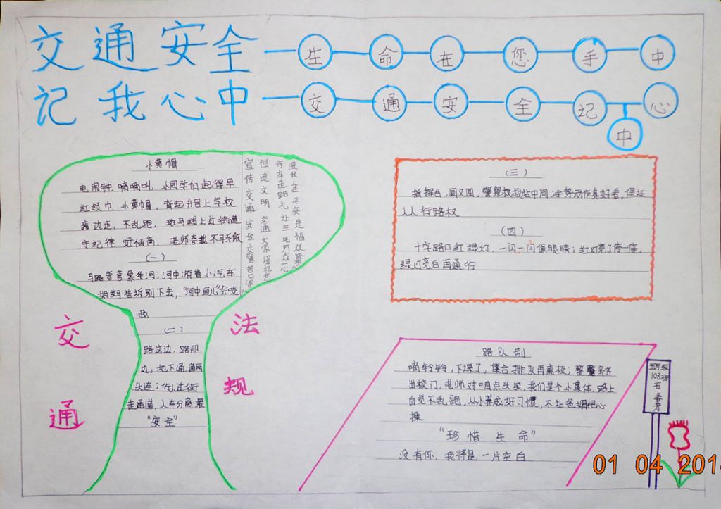 交通安全手抄报内容 交通安全手抄报内容