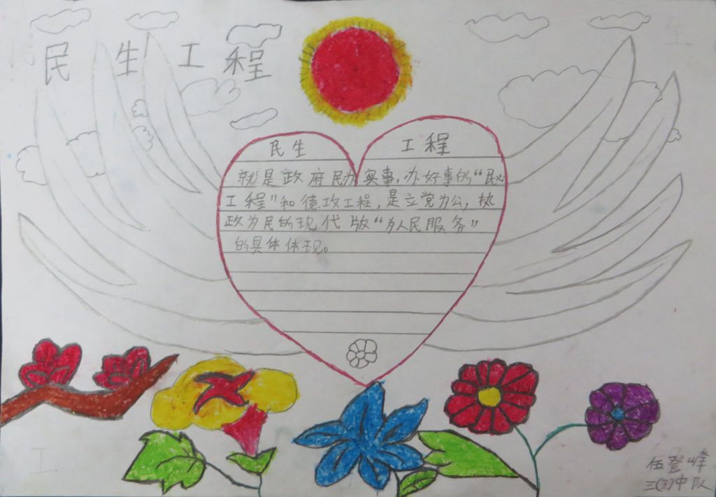 民生工程手抄报图片