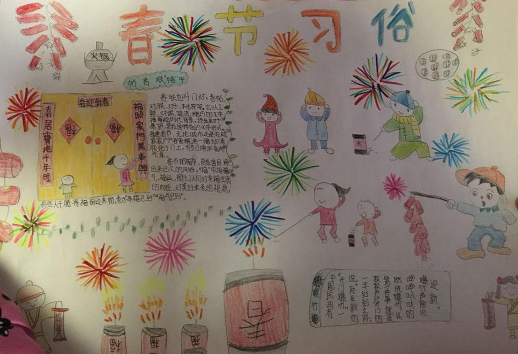 小学低年级春节手抄报一箩筐 小学低年级春节手抄报一箩筐