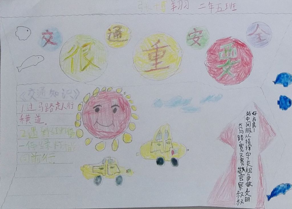 交通安全伴我行手抄报大全