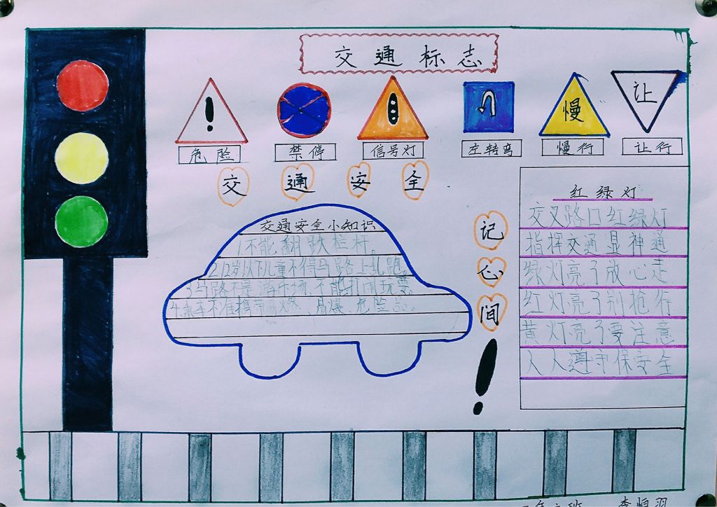 自我安全防护手抄报图片