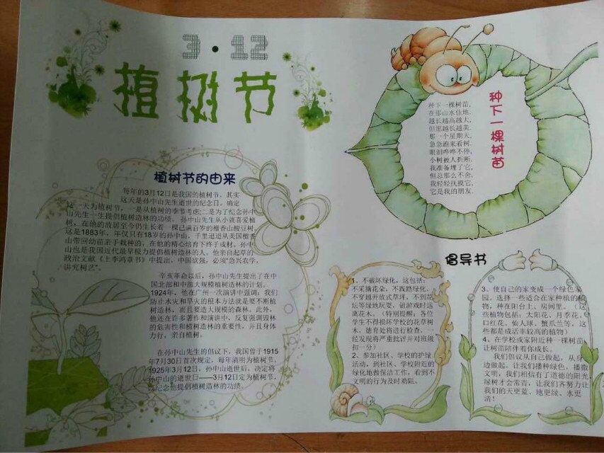 三月节日手抄报图片展