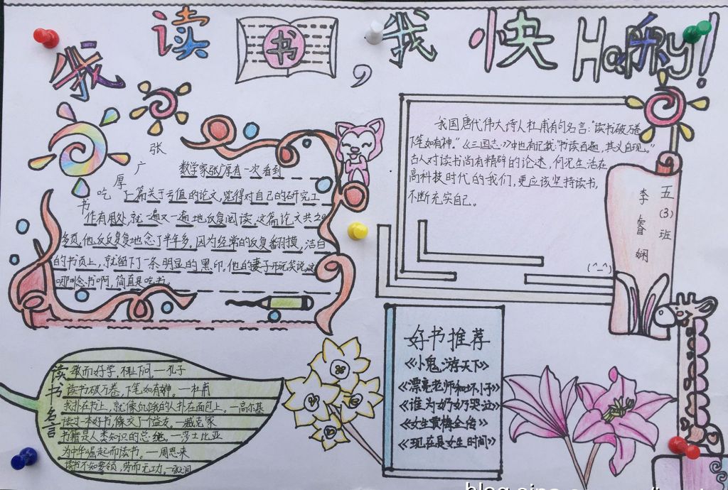 终身学习手抄报图片