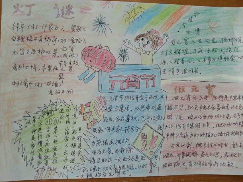 三月节日手抄报图片展