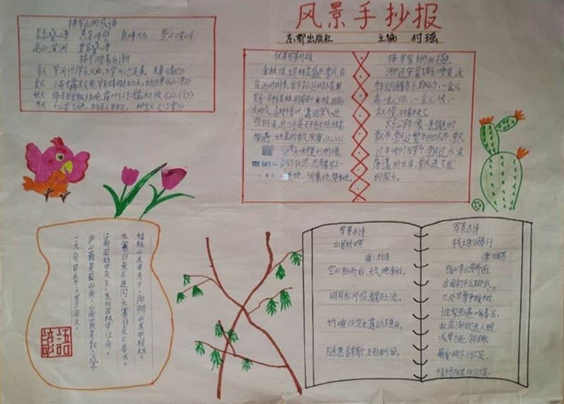 风景手抄报图片大全