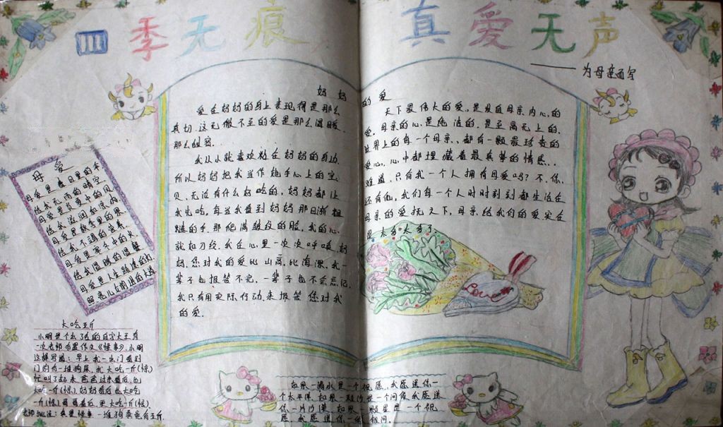 感恩伟大的父母手抄报