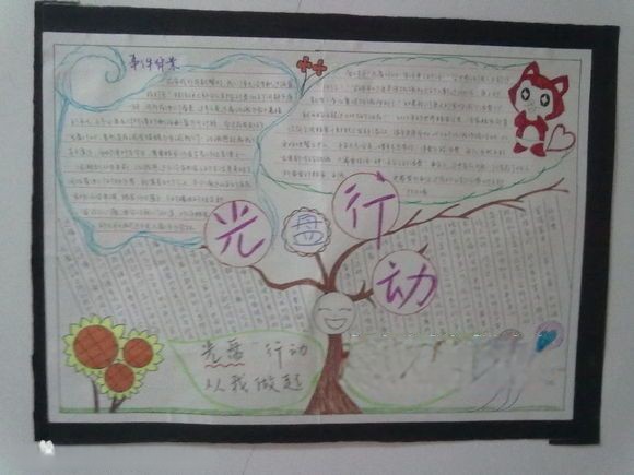 光盘行动手抄报图片 光盘行动手抄报图片