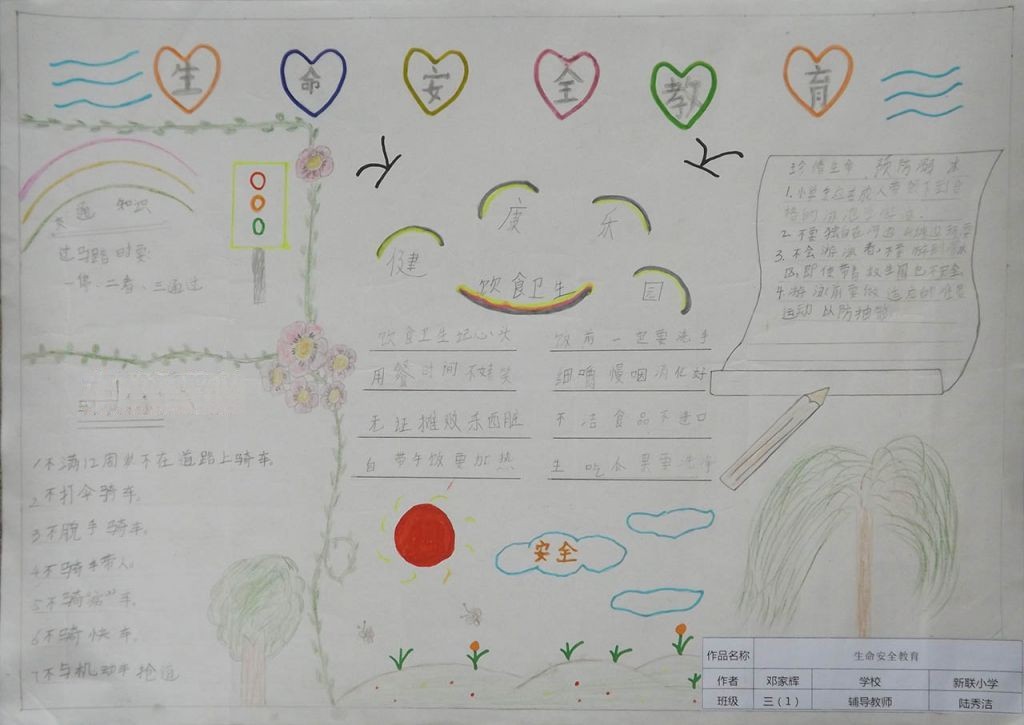 生命安全教育手抄报大全 生命安全教育手抄报大全