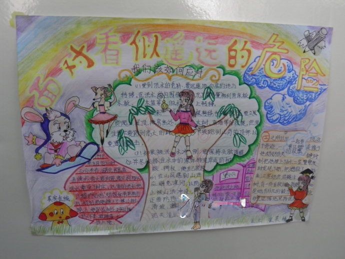 面对看似遥远的危险手抄报