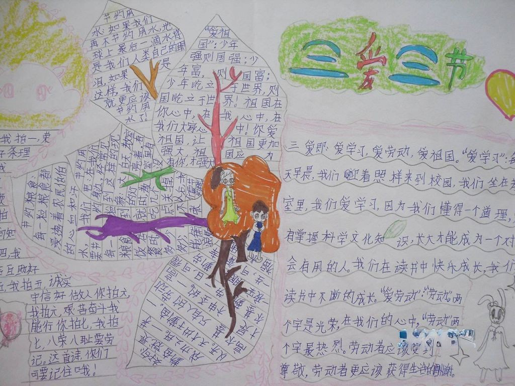 三爱三节手抄报大全