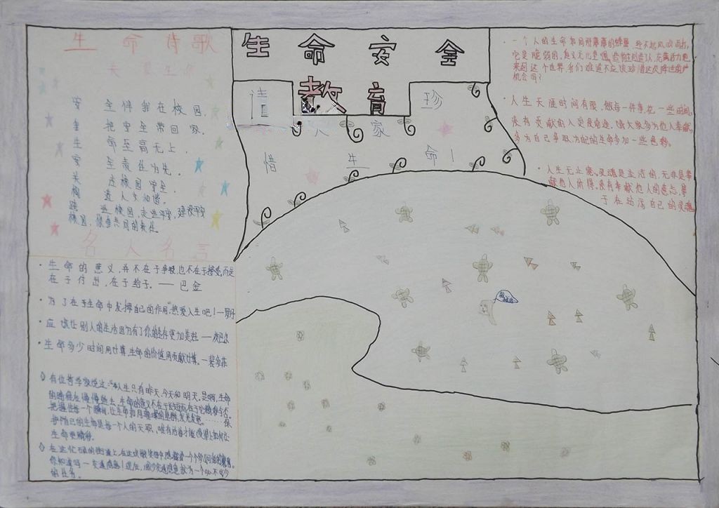 生命安全教育手抄报大全 生命安全教育手抄报大全