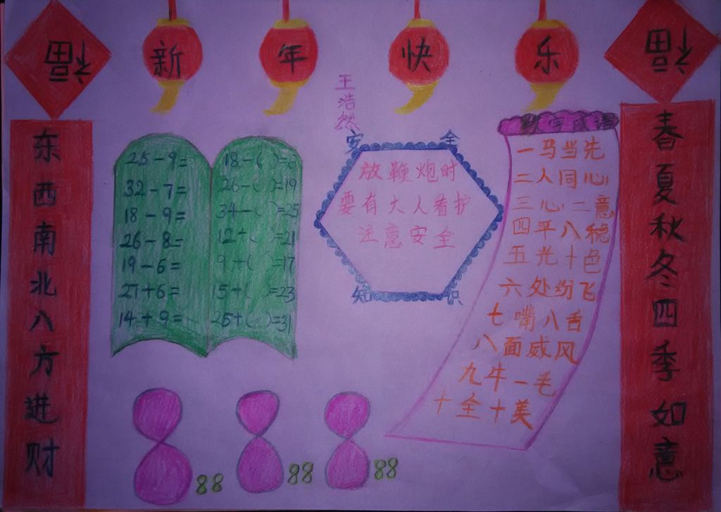 年的味道手抄报图片