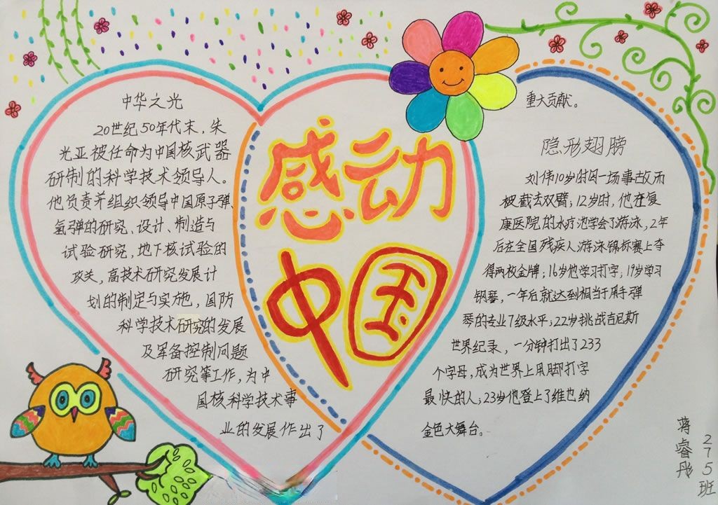 感动中国手抄报大全