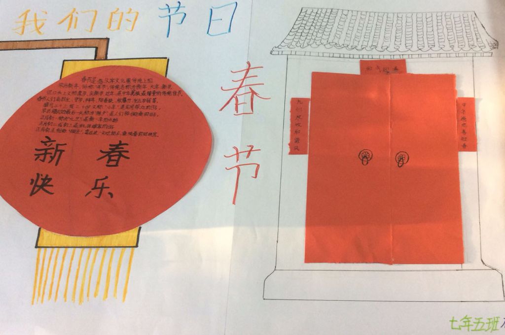 文明环保过春节手抄报
