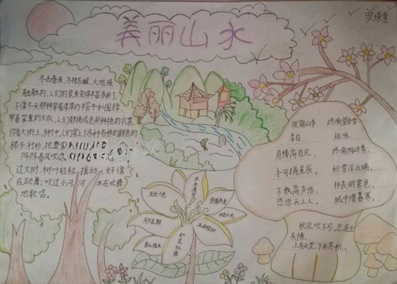 风景手抄报图片大全