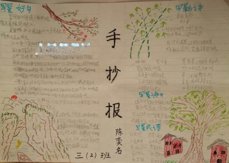 风景手抄报图片大全