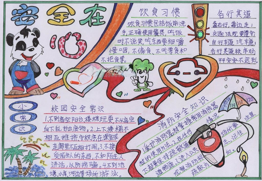 2022暑期安全知识手抄报