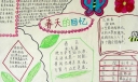 醉美春天手抄报版面图