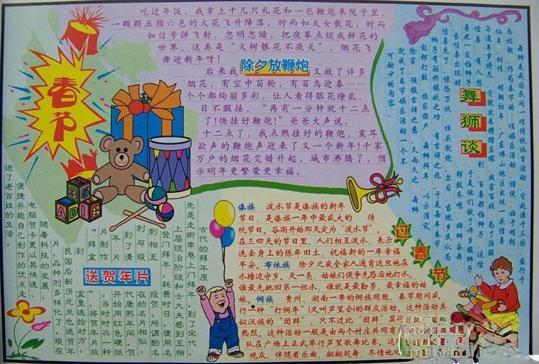 春节电子板报版面设计图