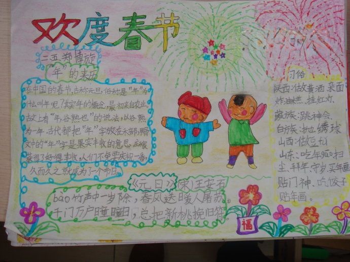 我家幸福年手抄报大全