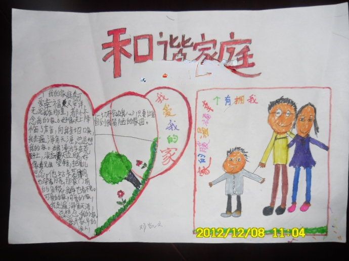 和谐家庭手抄报大全