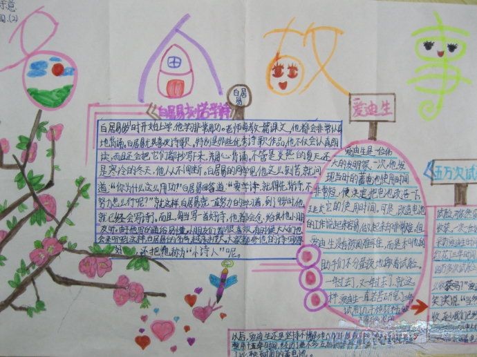 名人成长故事手抄报作品大全