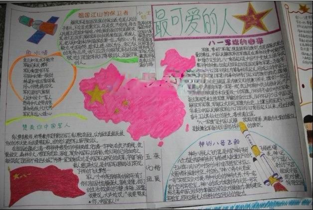 拥军手抄报大全