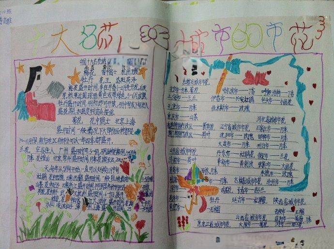 有关花的手抄报（组图）