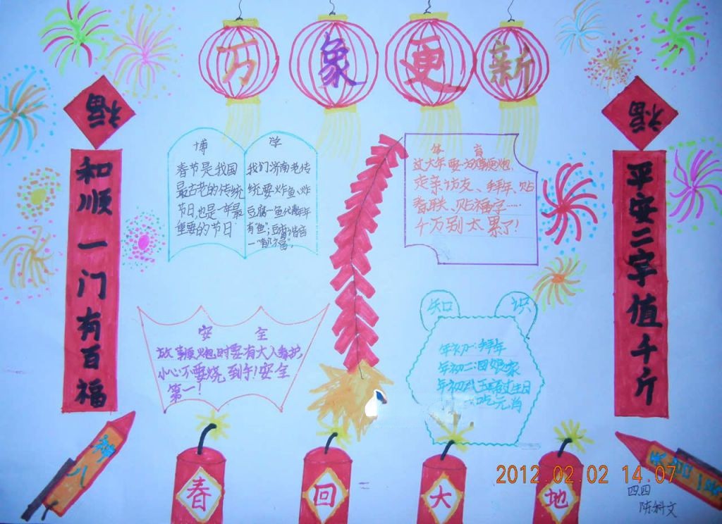 万象更新手抄报