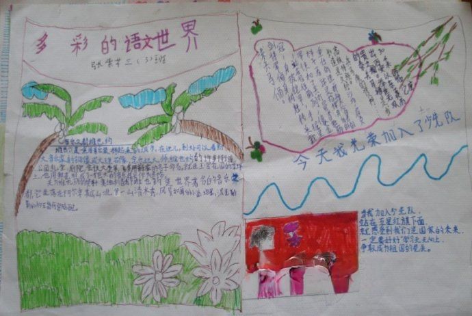 快乐的课余生活手抄报