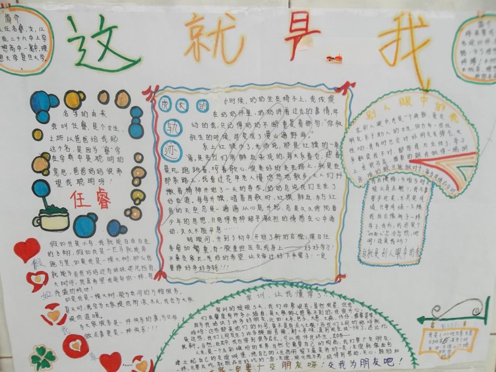 介绍自己特长的手抄报