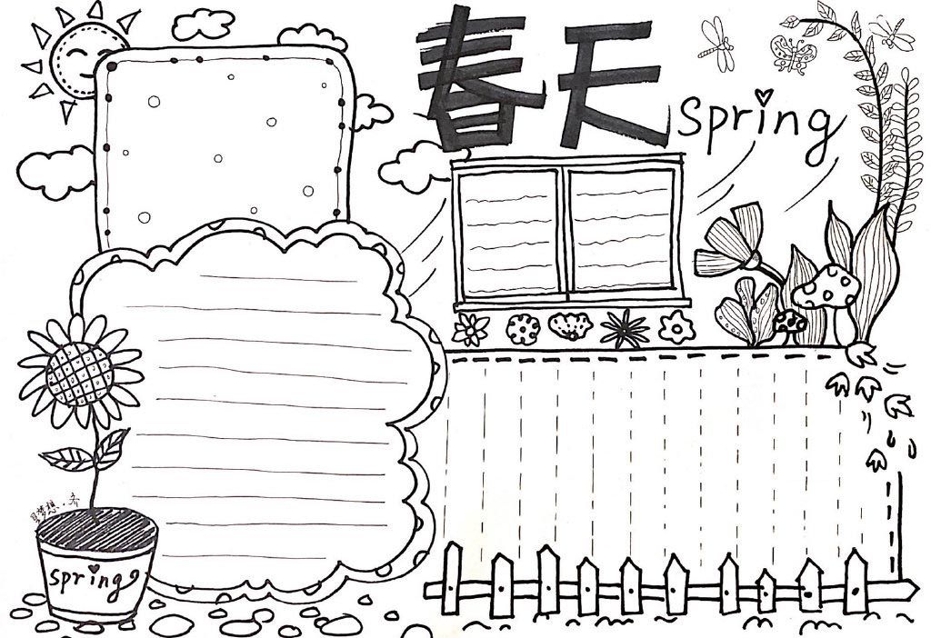 春暖花开时节，一大波春天手抄报来袭啦！