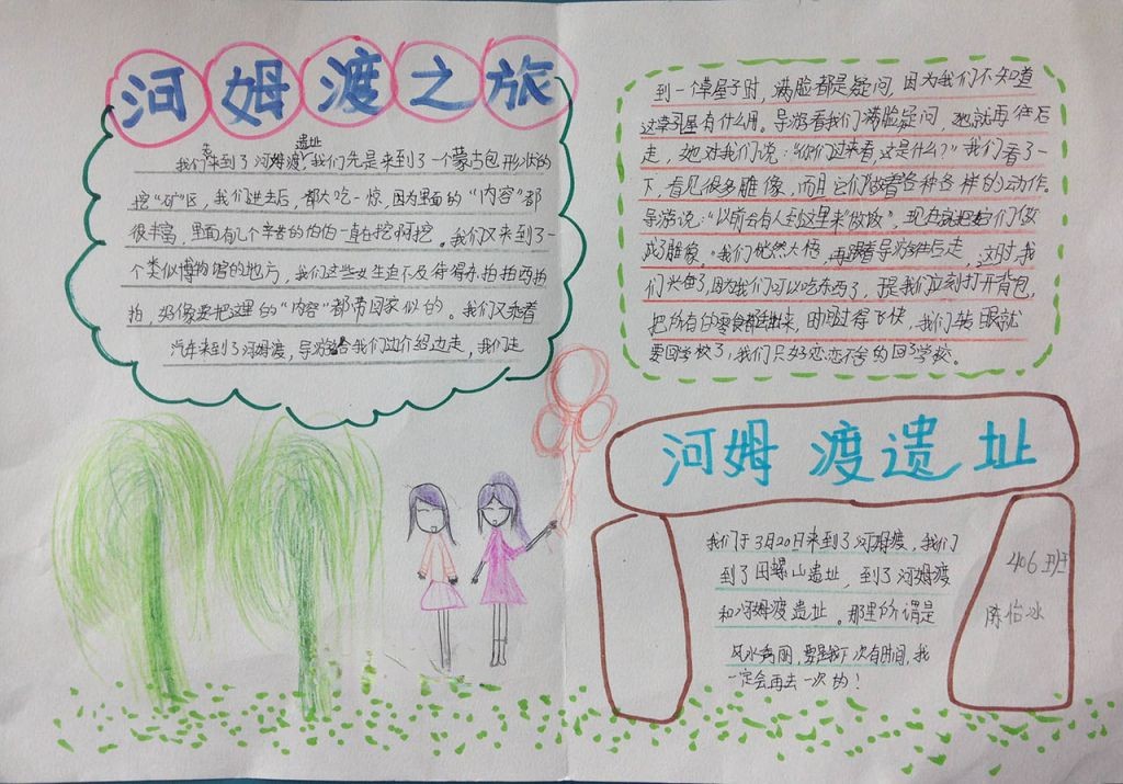 春游手抄报图片大全