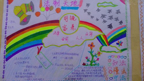法制教育手抄报组图