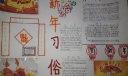 中国新年习俗手抄报