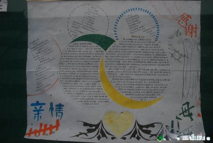 感谢父母亲情手抄报版面设计图