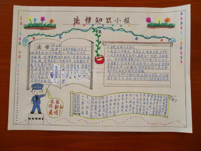法律知识小报设计图欣赏 法律知识小报设计图欣赏