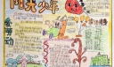 阳光少年手抄报版面设计图