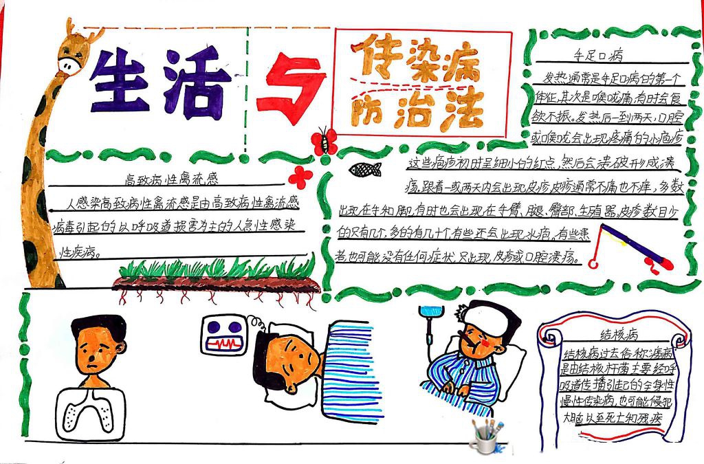 传染病防治法手抄报图片