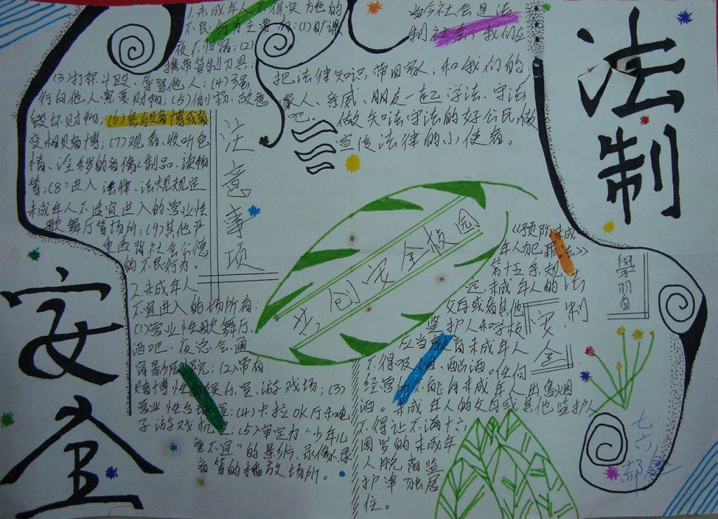 2022普法教育宣传月手抄报 2022普法教育宣传月手抄报