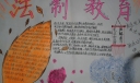 法制教育素描手抄报