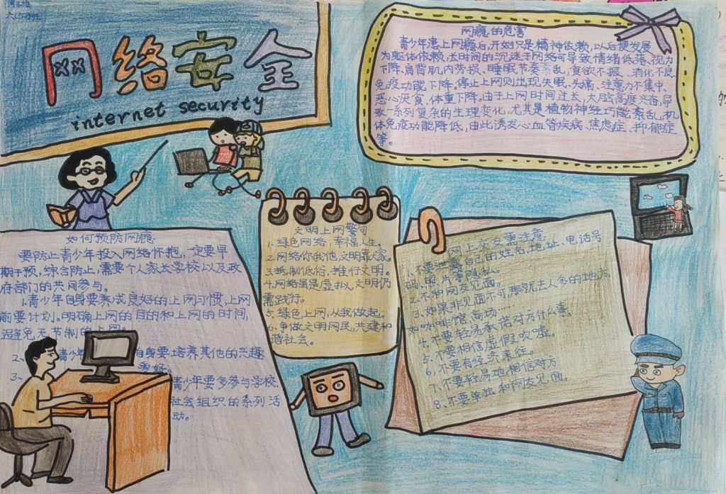 网络安全手抄报怎么做，学习网络防护技能