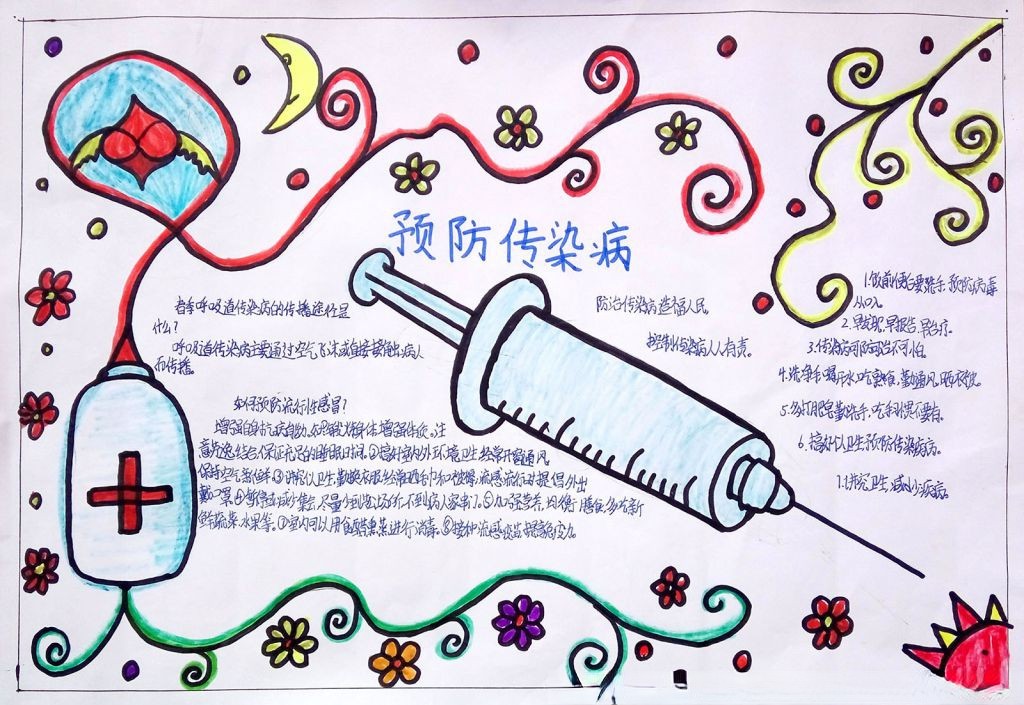 预防传染性疾病知识手抄报图片