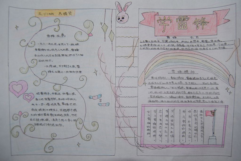 学习雷锋手抄报图片大全简单又漂亮