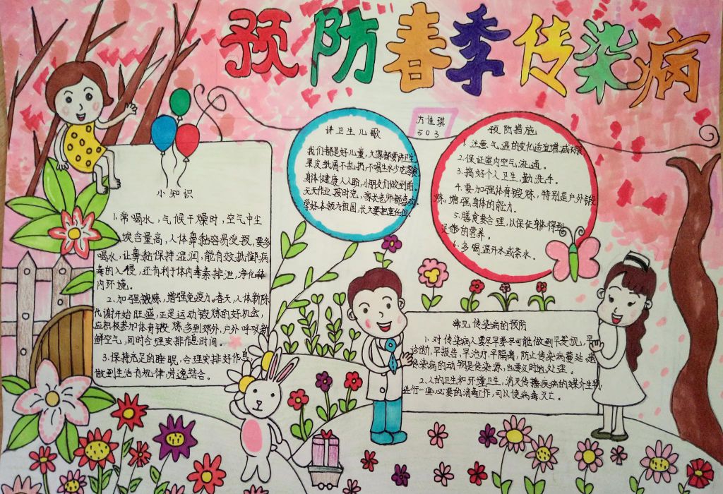 春季预防疾病手抄报大全（）