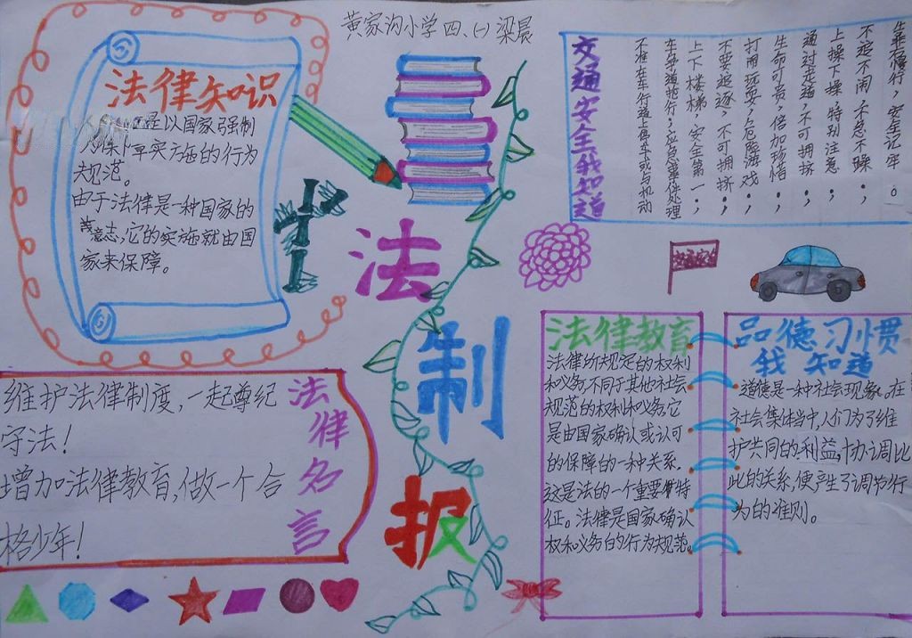 国有国法家有家规手抄报