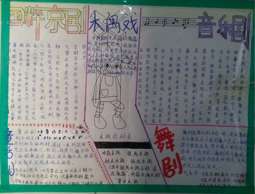 戏剧狂欢节手抄报大全