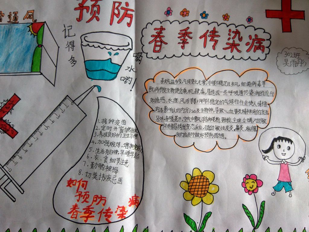 春季预防疾病手抄报大全（）